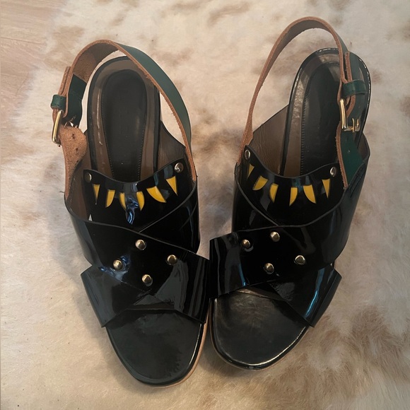 MARNI platform sandals - size 38 / 7.5 - Picture 8 of 9